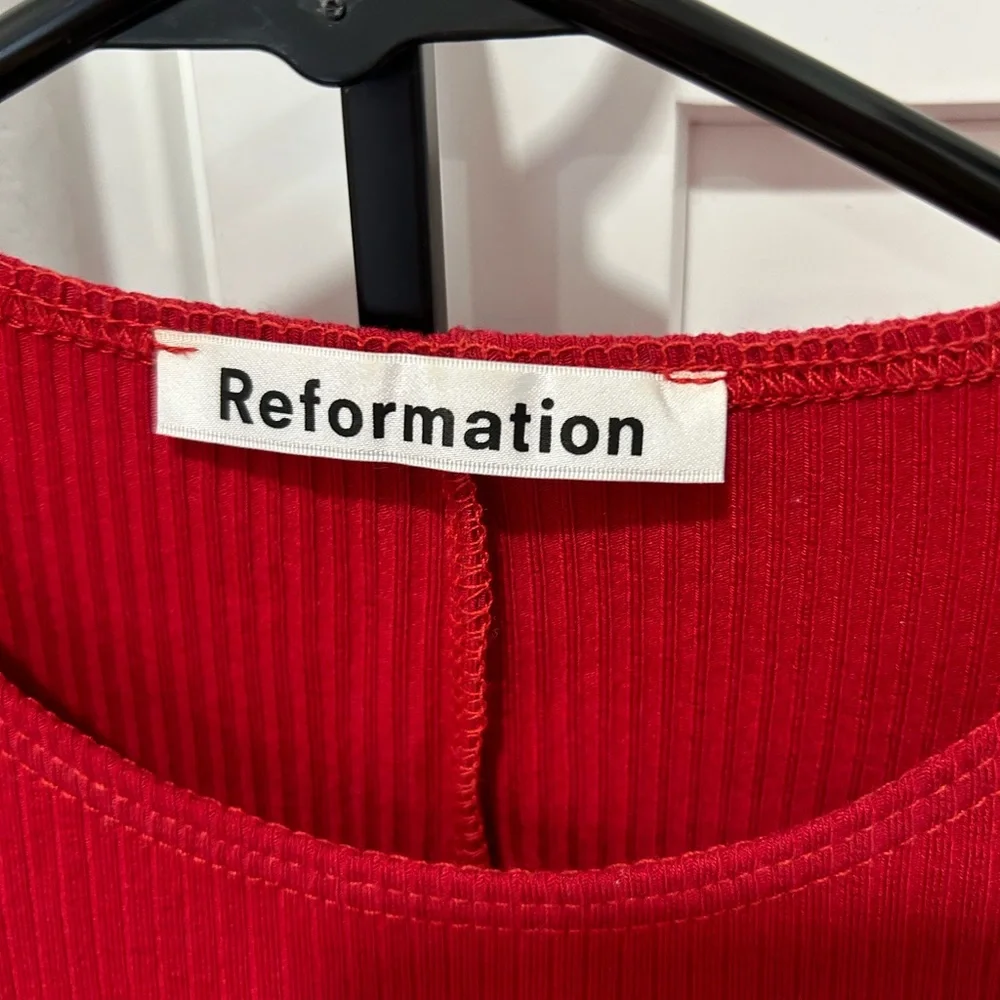Reformation Red Mini Dress - Picture 6 of 6